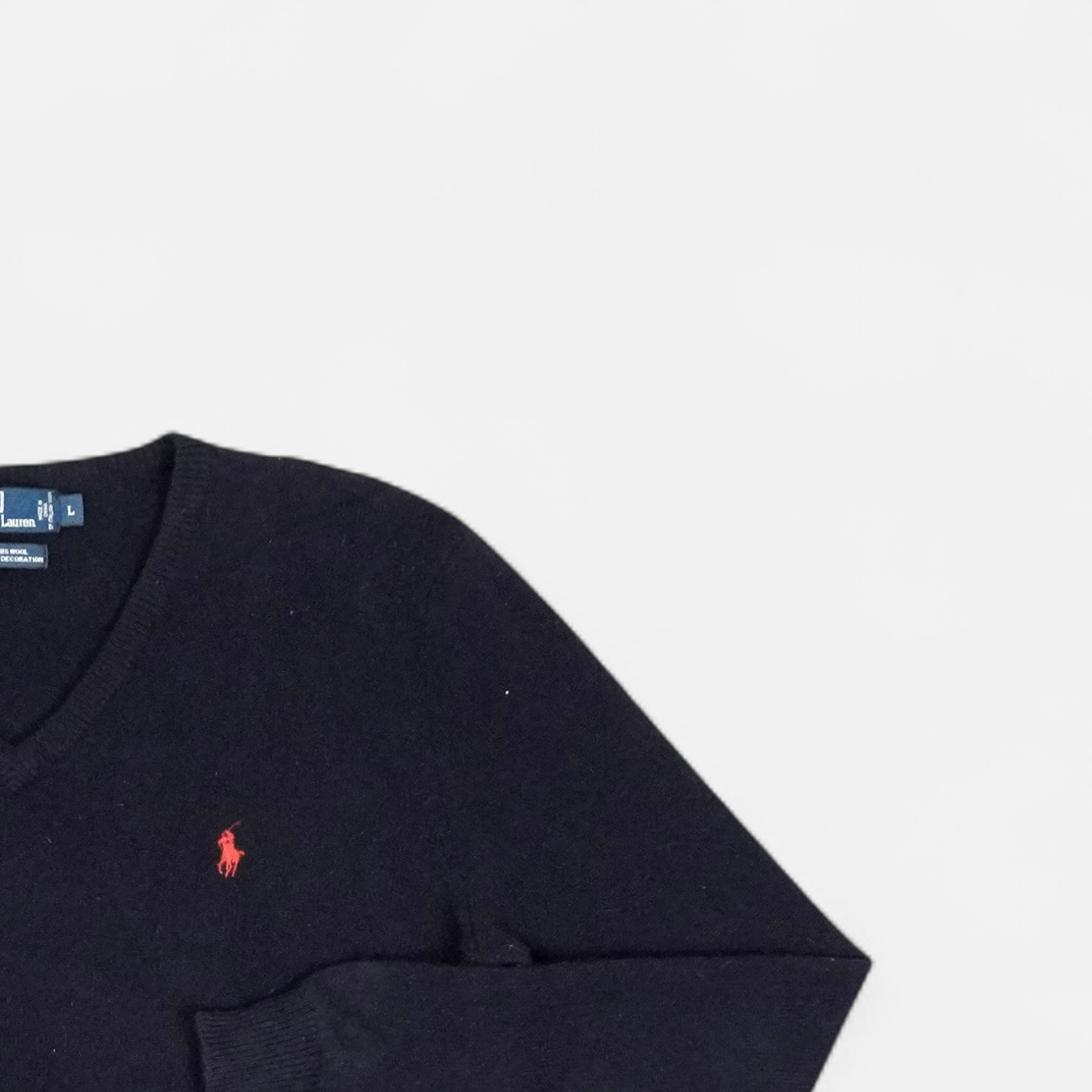 Vintage Polo Ralph Lauren Black Knit Jumper (L)