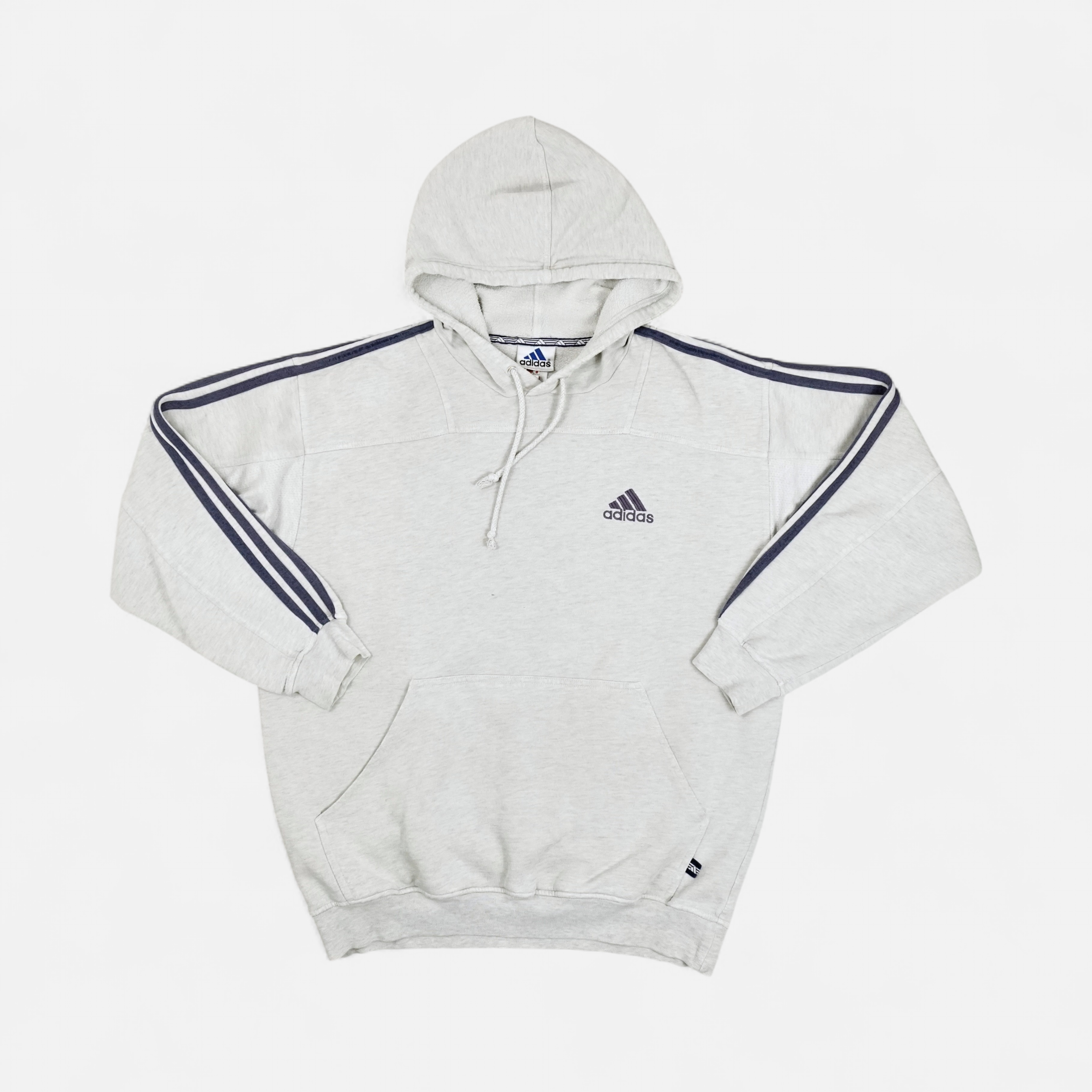 Vintage Adidas Grey Hoodie (L)