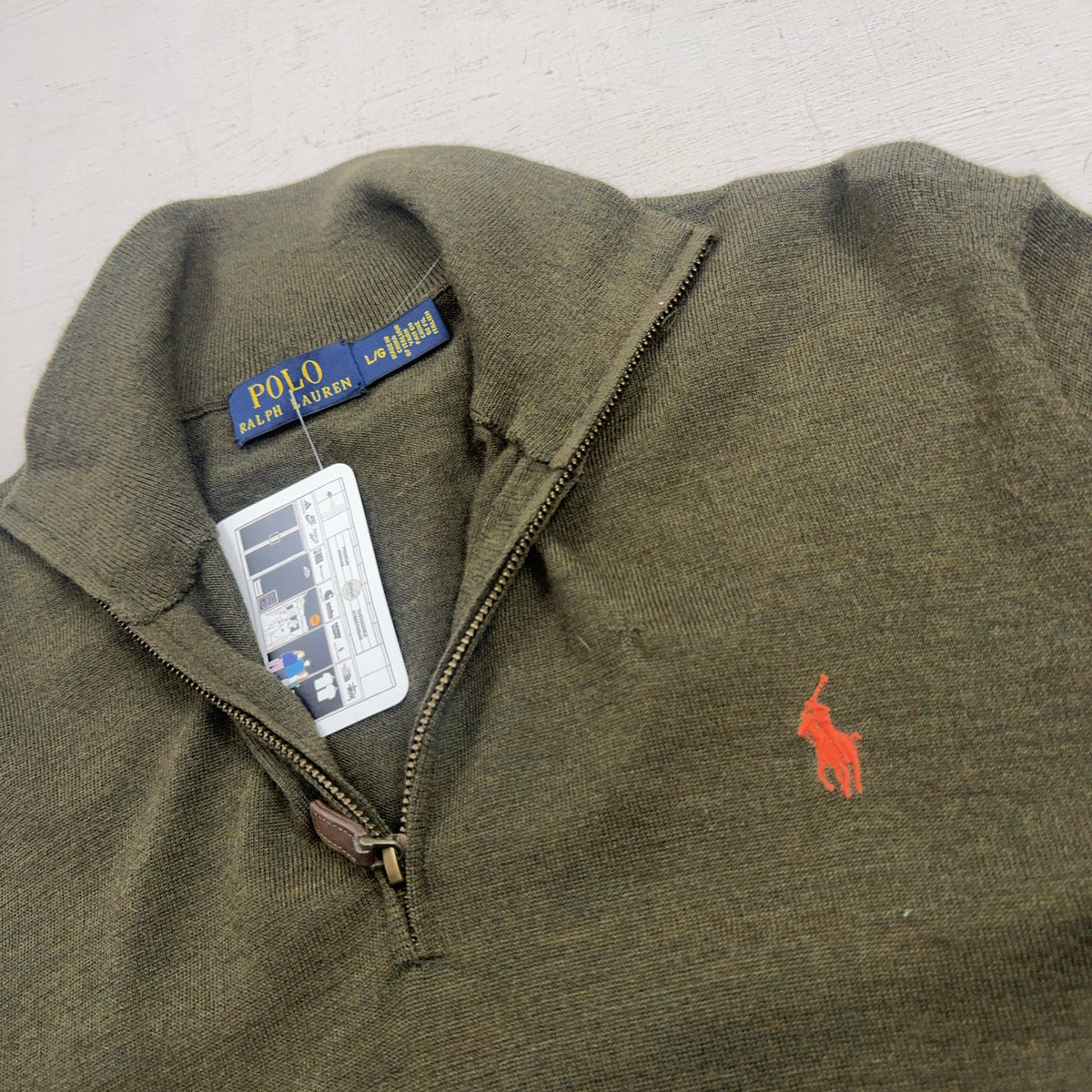Vintage Polo Ralph Lauren Green 1/4 Zip (L)