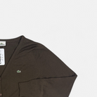 Vintage Lacoste Brown Knit Jumper detail