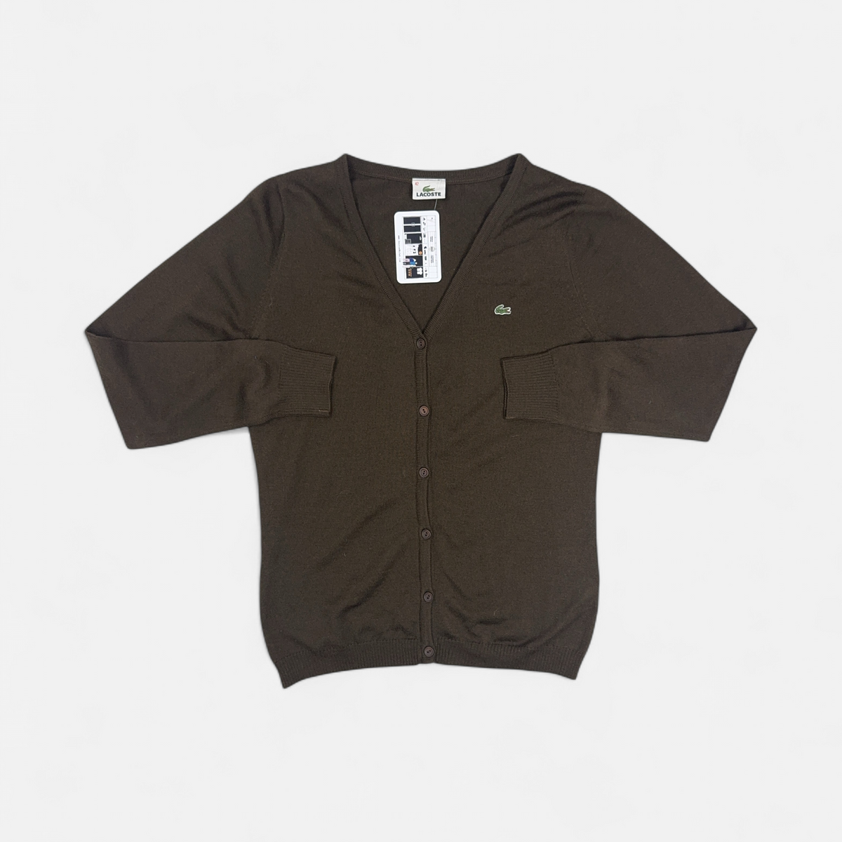 Vintage Lacoste Brown Knit Jumper