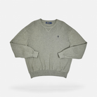 Vintage Polo Ralph Lauren Grey Sweatshirt (L)