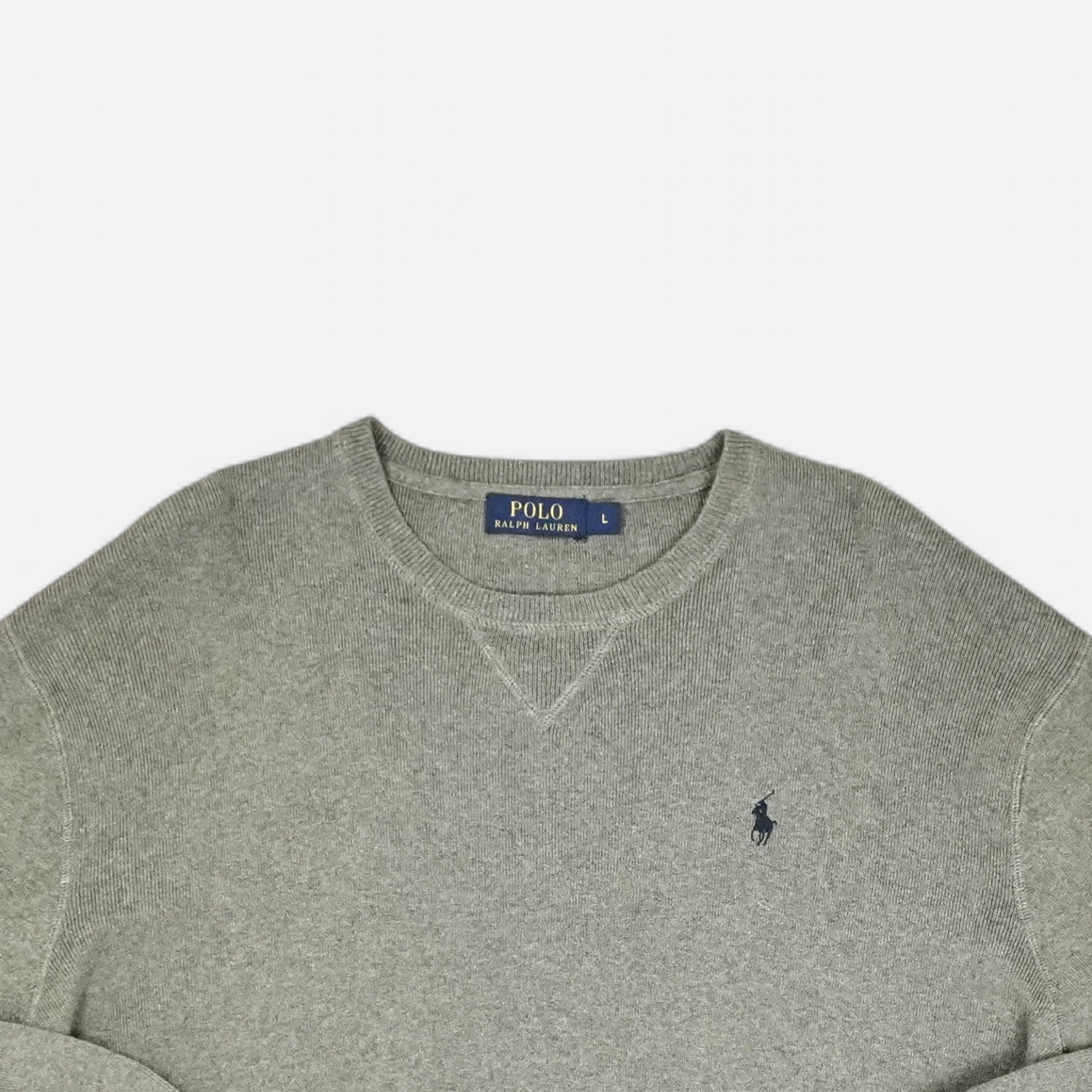 Vintage Polo Ralph Lauren Grey Sweatshirt (L)