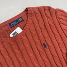 Vintage Polo Ralph Lauren Brown Knit Jumper (M)