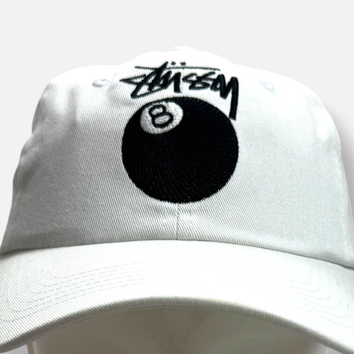 Stussy White 8 Ball Cap